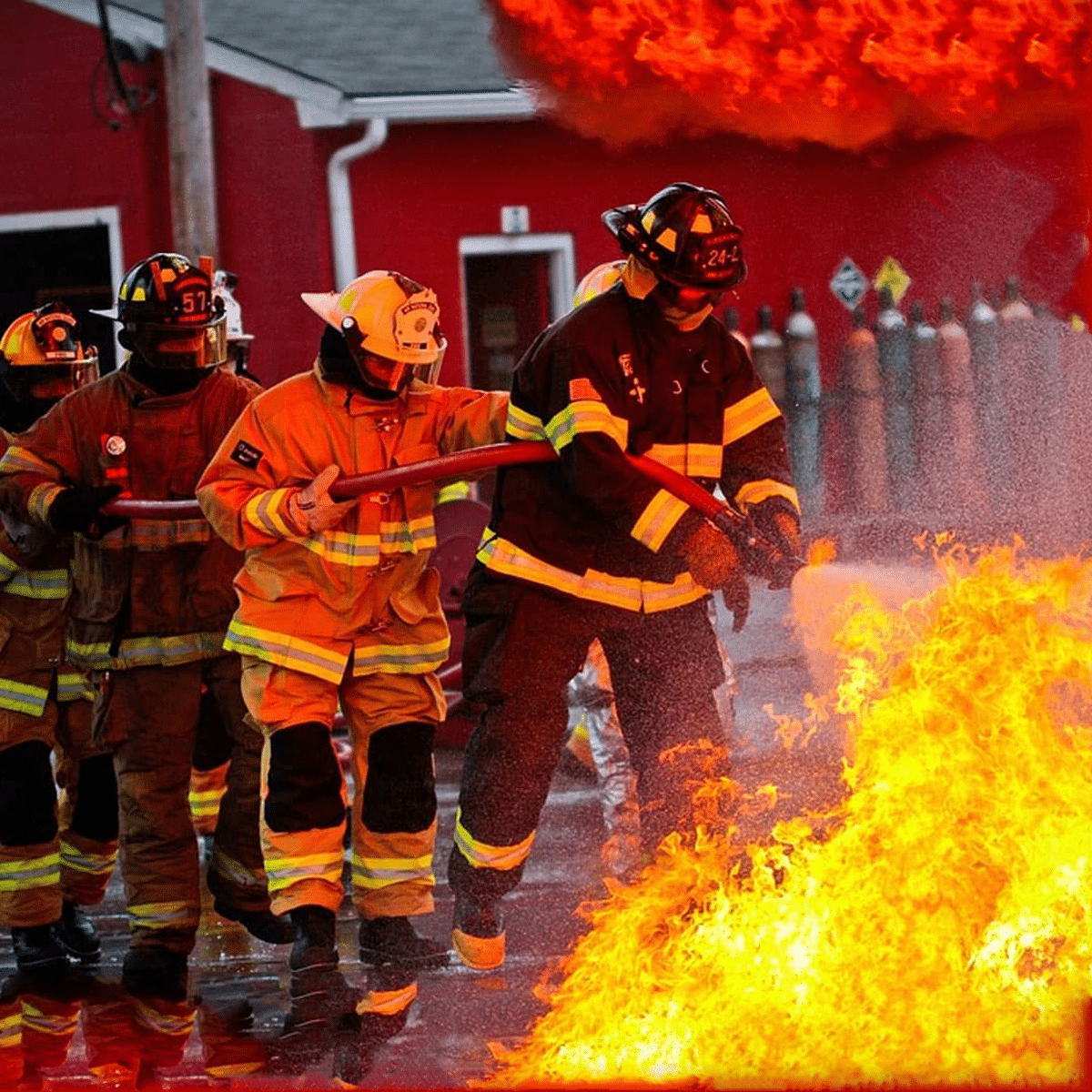 "ANZEN" สายส่งน้ำดับเพลิง ชนิดยาง NITRILE สีแดง - Image 6