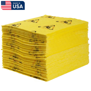 BRADY วัสดุดูดซับของเหลวสารเคมีอันตราย ชนิดแผ่น รุ่น CH100 (100 แผ่น / กล่อง)