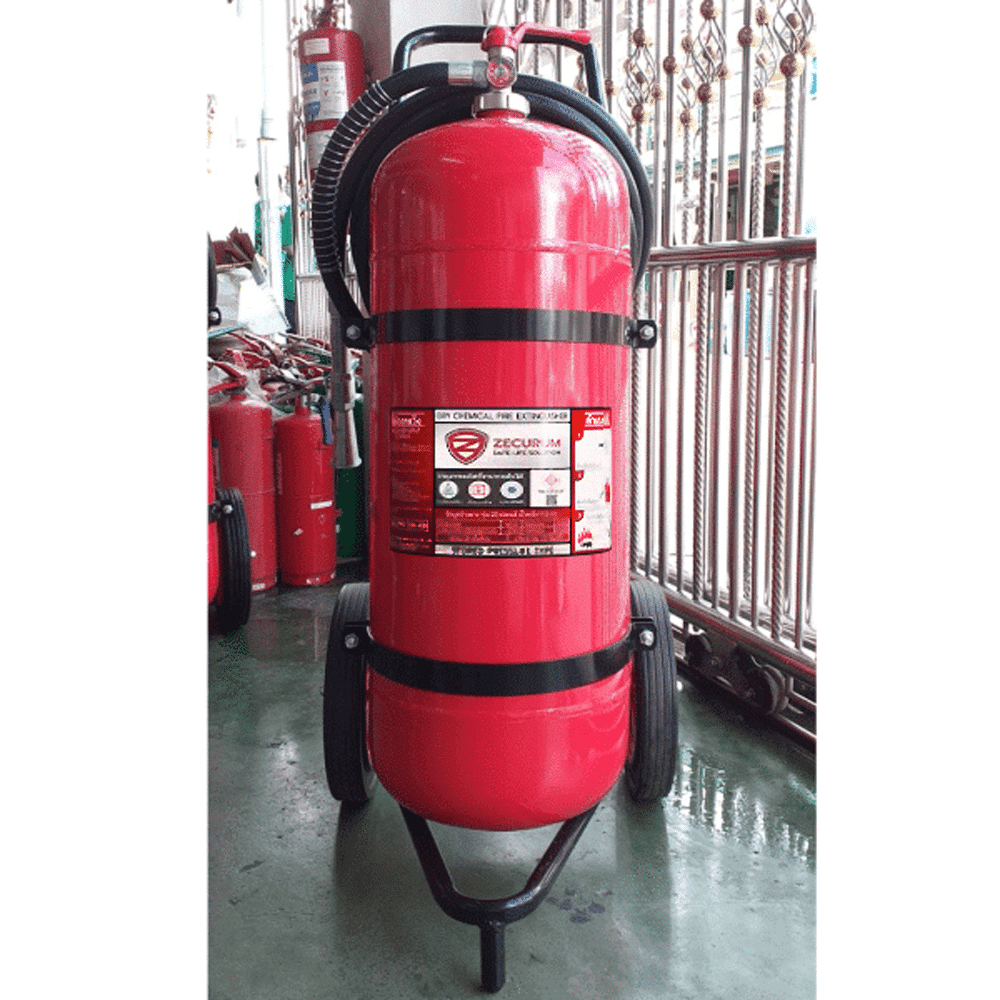 เครื่องดับเพลิง ชนิดเคมีแห้ง Rating 4A5B ขนาด 100 ปอนด์ พร้อมรถเข็น - Image 2