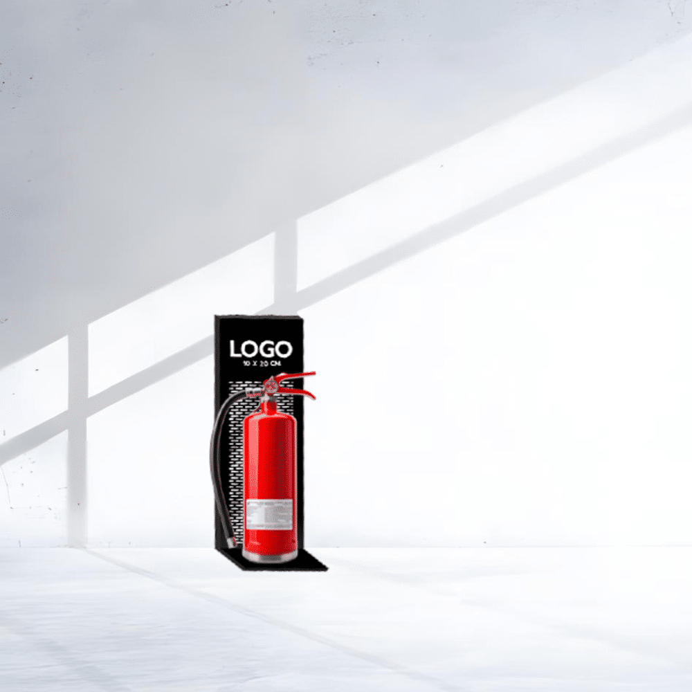 ที่ตั้งถังดับเพลิง วัสดุซิงค์อบทำสีดำ ฐานกว้าง 30x22 ซม สูง 75 ซม - Image 5