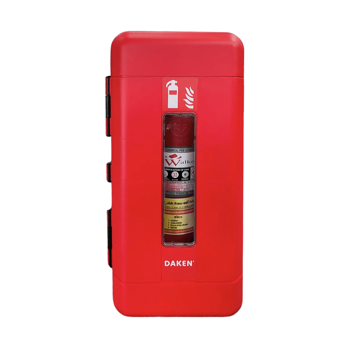 กล่องใส่ถังดับเพลิง DAKEN 82120 Regon ฝาล็อคแดง 15 ปอนด์ - Image 2