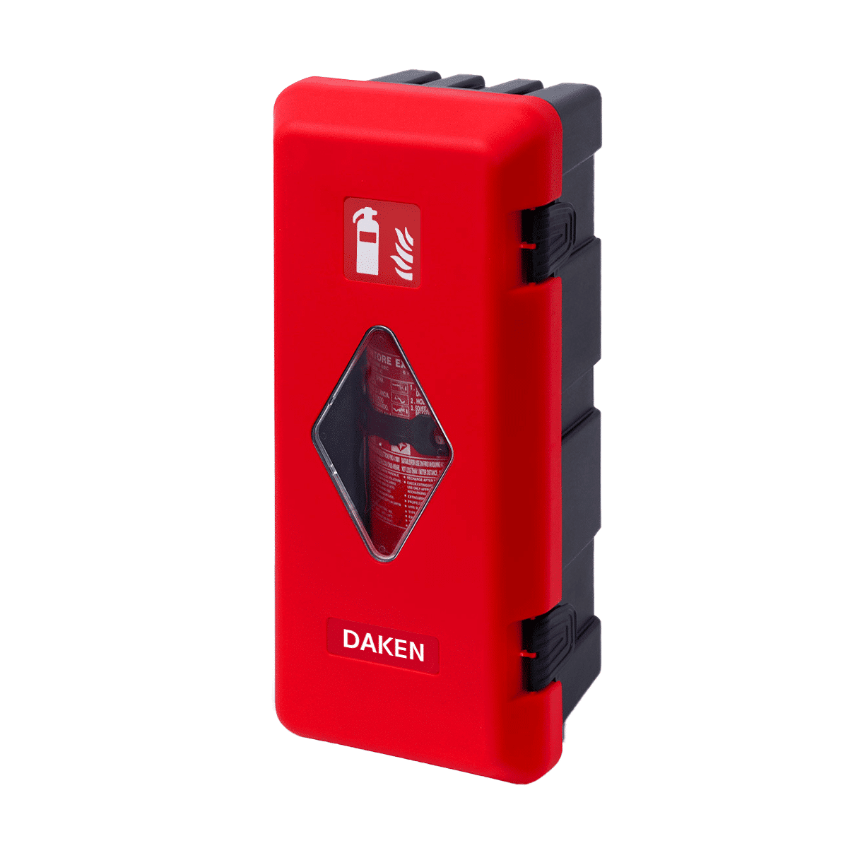 กล่องใส่ถังดับเพลิง DAKEN 82030 Adamant ฝาล็อคดำ 15 ปอนด์