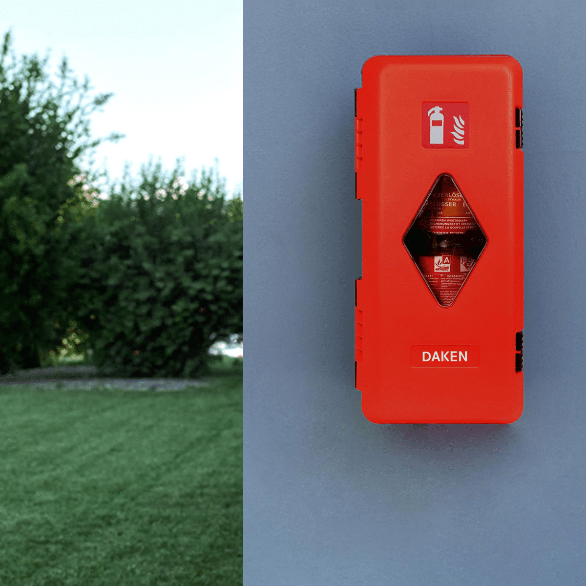 กล่องใส่ถังดับเพลิง DAKEN 82030 Adamant ฝาล็อคดำ 15 ปอนด์ - Image 7