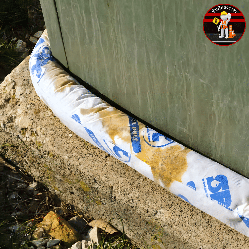 วัสดุดูดซับของเหลวประเภทน้ำมัน ชนิดท่อนยาว 2.4 เมตร ไม่มีขน สีขาว Brady รุ่น OIL 806 (6 ท่อน / กล่อง) - Image 3