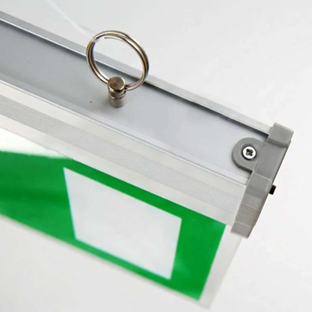 ป้ายไฟทางออกฉุกเฉินแบบแขวน สติ๊กเกอร์ 2 หน้า - Image 3