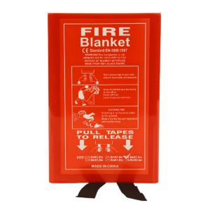 ผ้าห่มกันไฟ Fire blanket (เเบบกล่อง)