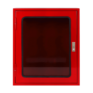 ตู้เก็บอุปกรณ์ดับเพลิงแบบถังคู่ ขนาด 60x70x20 Cm. เหล็กเบอร์ 21 (เฉพาะตู้)