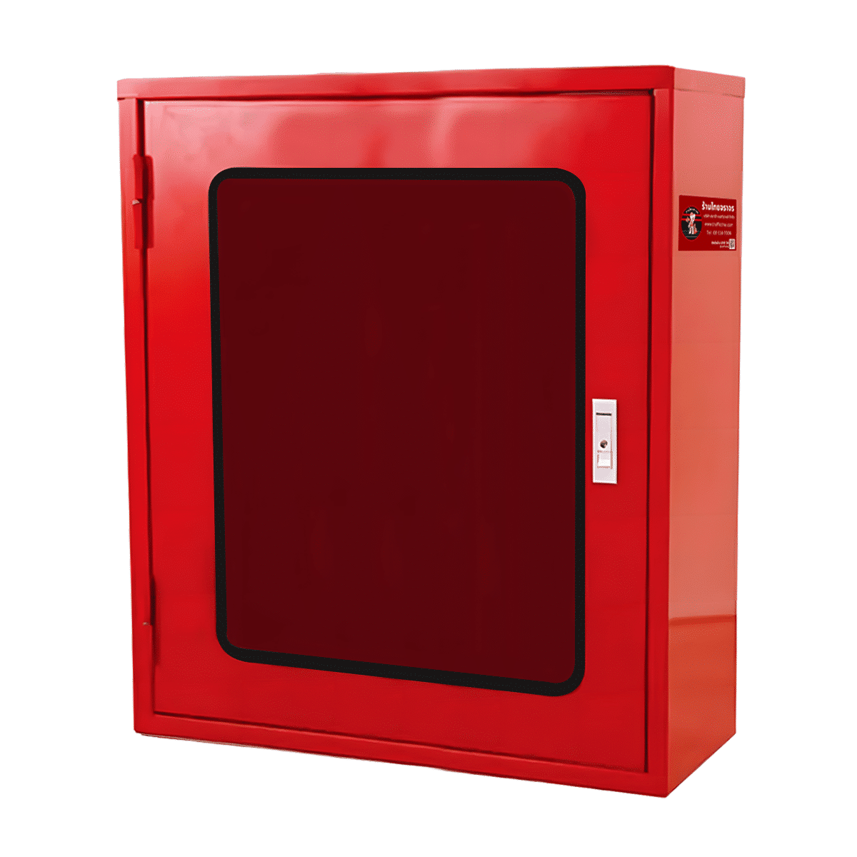 ตู้เก็บอุปกรณ์ดับเพลิงแบบถังคู่ ขนาด 60x70x20 Cm. เหล็กเบอร์ 21 (เฉพาะตู้) - Image 2