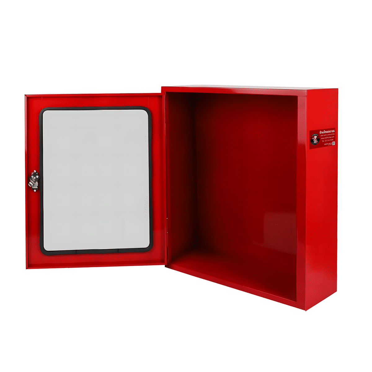 ตู้เก็บอุปกรณ์ดับเพลิงแบบถังคู่ ขนาด 60x70x20 Cm. เหล็กเบอร์ 21 (เฉพาะตู้) - Image 6