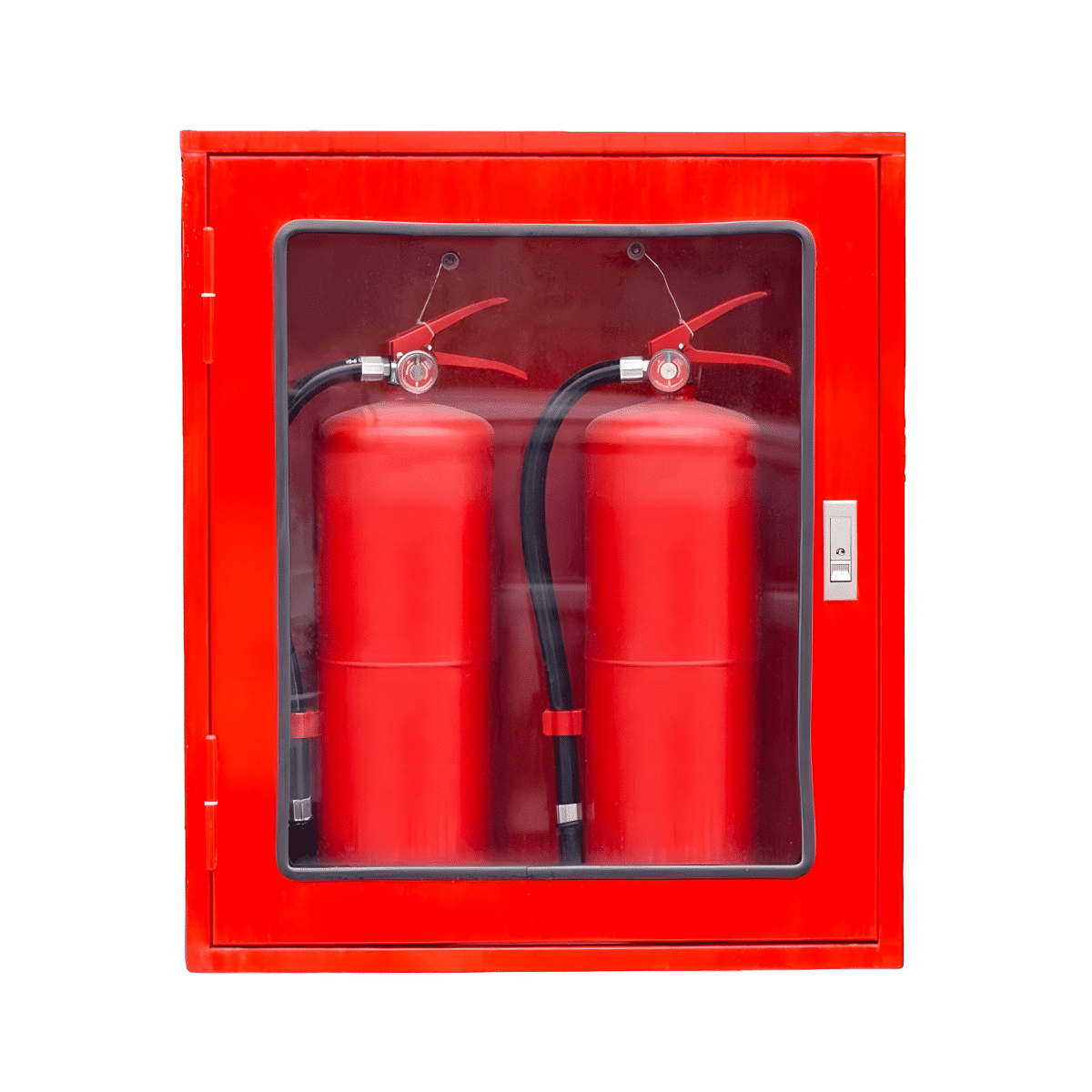 ตู้เก็บอุปกรณ์ดับเพลิงแบบถังคู่ ขนาด 60x70x20 Cm. เหล็กเบอร์ 21 (เฉพาะตู้) - Image 8