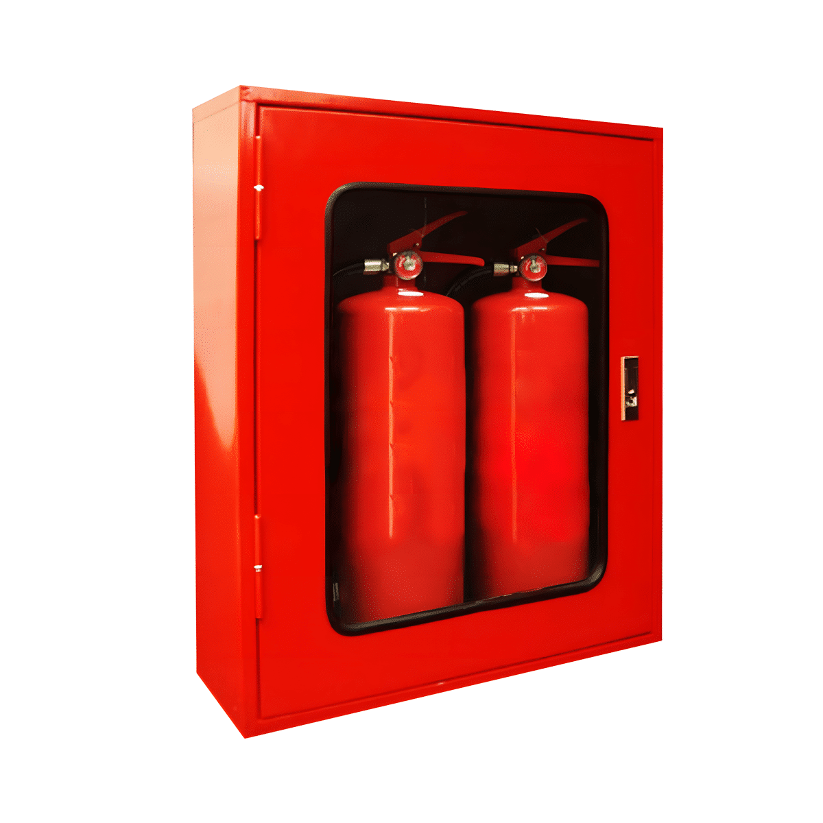 ตู้เก็บอุปกรณ์ดับเพลิงแบบถังคู่ ขนาด 60x70x20 Cm. เหล็กเบอร์ 21 (เฉพาะตู้) - Image 9
