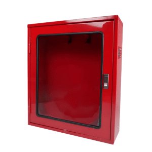 ตู้เก็บสายส่งน้ำดับเพลิง ขนาด 60x70x20 Cm. เหล็กเบอร์ 21 กระจกธรรมดา (เฉพาะตู้)