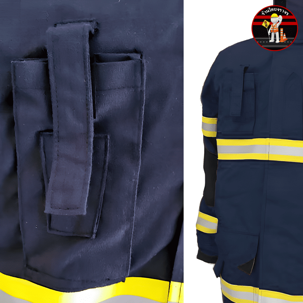 ชุดดับเพลิง Clasis Lite Tough ลายตาราง ผ้า Nomex Tough 205gsm - Image 8